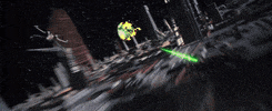 xsantt star wars Tie Fighter x wing a wing GIF