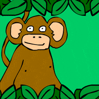 everyone poops monkey GIF by NeonMob