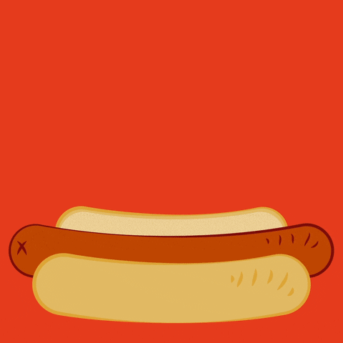 Hot Dog Saucy Weiner GIF by Tim