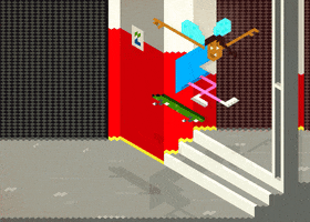 pixel skate GIF by Doctor Popular