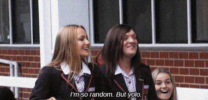 private school girl yolo GIF
