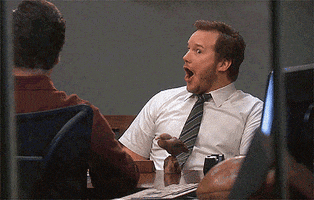 nickward surprise chris pratt parks & rec GIF