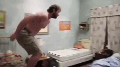 Jumping Good Night GIF by Party Down South - Find & Share on GIPHY