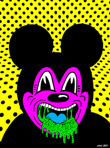 Sick Mickey Mouse GIF by Dave Bell