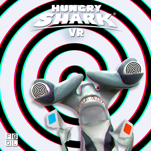 hungry-shark 3d hungry vr shark GIF
