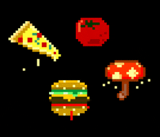 pizza pixel GIF by Ariel Hart