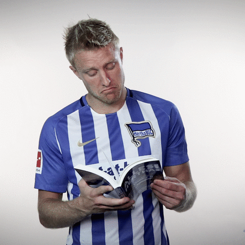 book read GIF by Hertha BSC