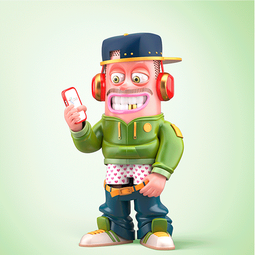 nikopicto rapper 3d animation character design nikopicto GIF