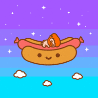 Hot Dog Sleeping GIF by 100% Soft