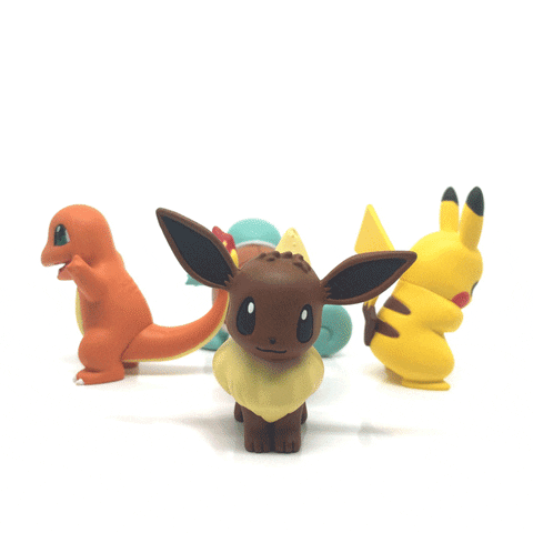 orangemonkie pokemon pikachu eevee charmander GIF