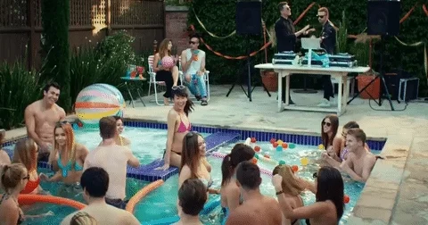 pool party swimming GIF