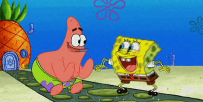 High Five Teamwork GIF by SpongeBob SquarePants