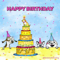 Celebrate Happy Birthday GIF by Red and Howling