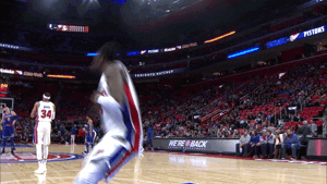 Detroit Pistons Player Court GIF by NBA