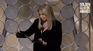 Excited Barbra Streisand GIF by Golden Globes