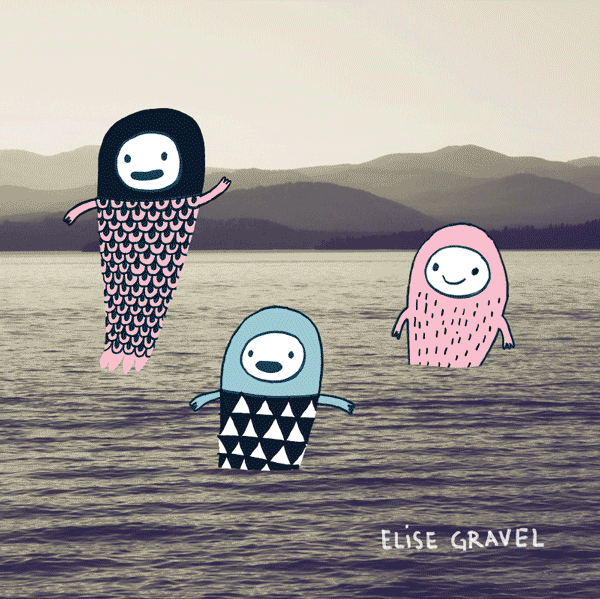 sea lake GIF by Elise Gravel