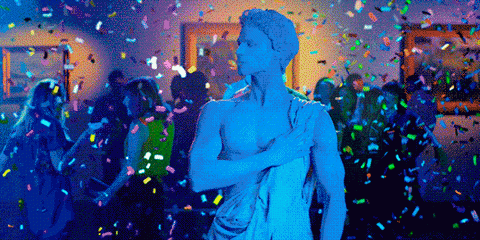 New trending GIF tagged dancing party excited statue… | Trending Gifs