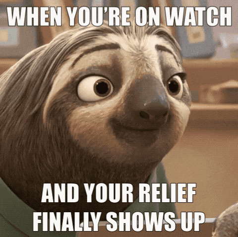 mightyteam cartoon watch army sloth GIF