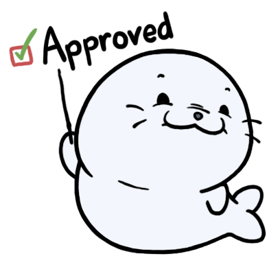 Image result for seal of approval gif