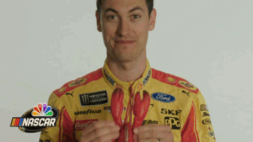 joey logano smile GIF by NASCAR on NBC