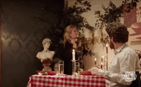 Couple Dinner GIF by funk - Find & Share on GIPHY