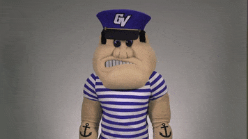 louie the laker run off GIF by Grand Valley State University