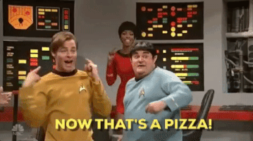 star trek now thats a pizza GIF by Saturday Night Live