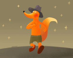 wchikina fox walking GIF