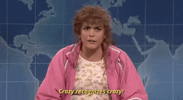 Snl Crazy Recognizes Crazy GIF by Saturday Night Live