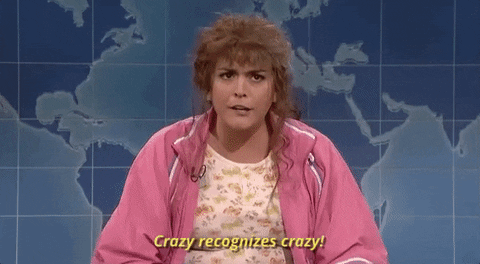 snl crazy recognizes crazy GIF by Saturday Night Live