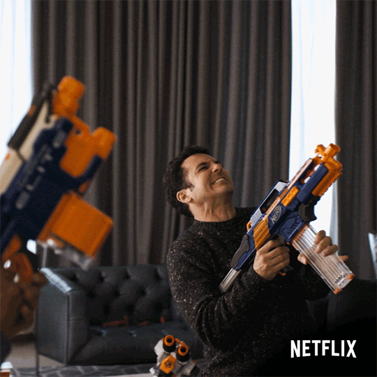 No Mercy Nerf Gun GIF by NETFLIX - Find & Share on GIPHY