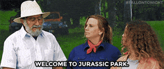 jurassic park dinosaur GIF by The Tonight Show Starring Jimmy Fallon