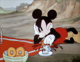Mickey Mouse Coffee GIF