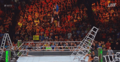 wrestlinggiphy ajstyles falling mitb money bank GIF