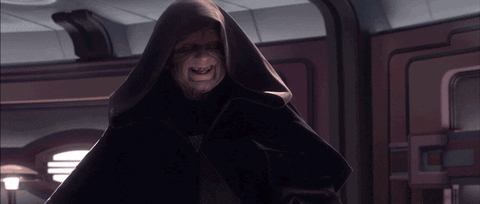 Image result for palpatine laughing gif