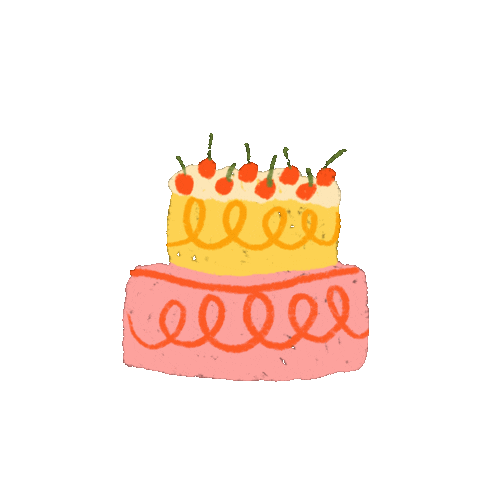 Birthday Cake Party Sticker by allciie