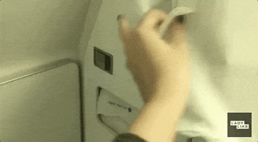 Airplane Middle Finger GIF by BuzzFeed