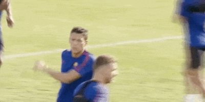 hector moreno laughing GIF by AS Roma