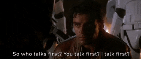 who talks first the force awakens GIF by Star Wars