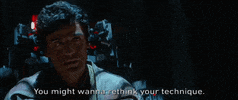 star wars the force awakens you might wanna rethink your technique GIF by Star Wars