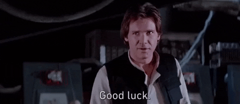 Han Solo Good Luck GIF by Star Wars - Find & Share on GIPHY