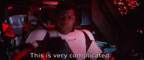 this is very complicated the force awakens GIF by Star Wars