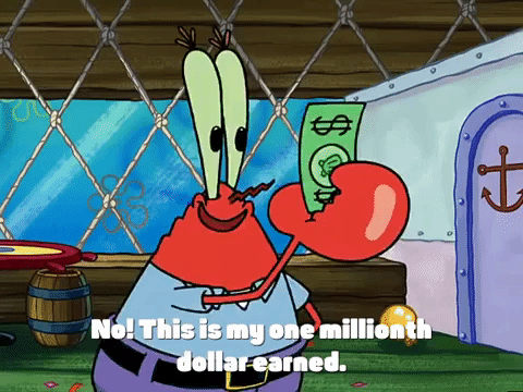 mr krabs millionth dollar