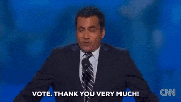 Thank You Very Much Vote GIF by bypriyashah