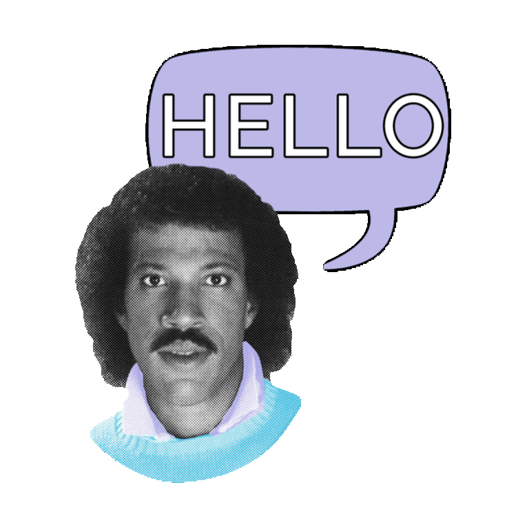 Lionel Richie Hello Sticker by imoji for iOS &amp; Android | GIPHY
