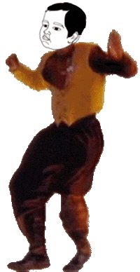 vivalababyhead dance dancing baby mc hammer Sticker