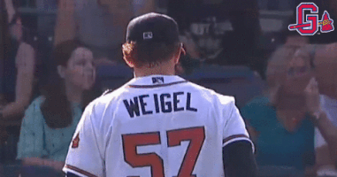 pitcher walk up GIF by Gwinnett Braves