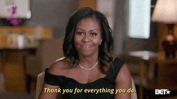 Michelle Obama Thank You For Everything You Do GIF by BET Awards