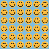 Yellow And Blue Smile GIF by palerlotus