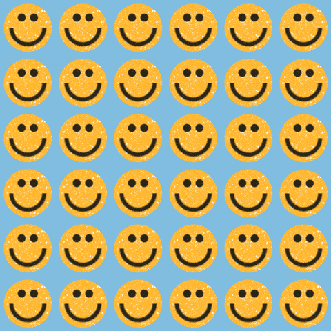 Yellow And Blue Smile GIF by palerlotus